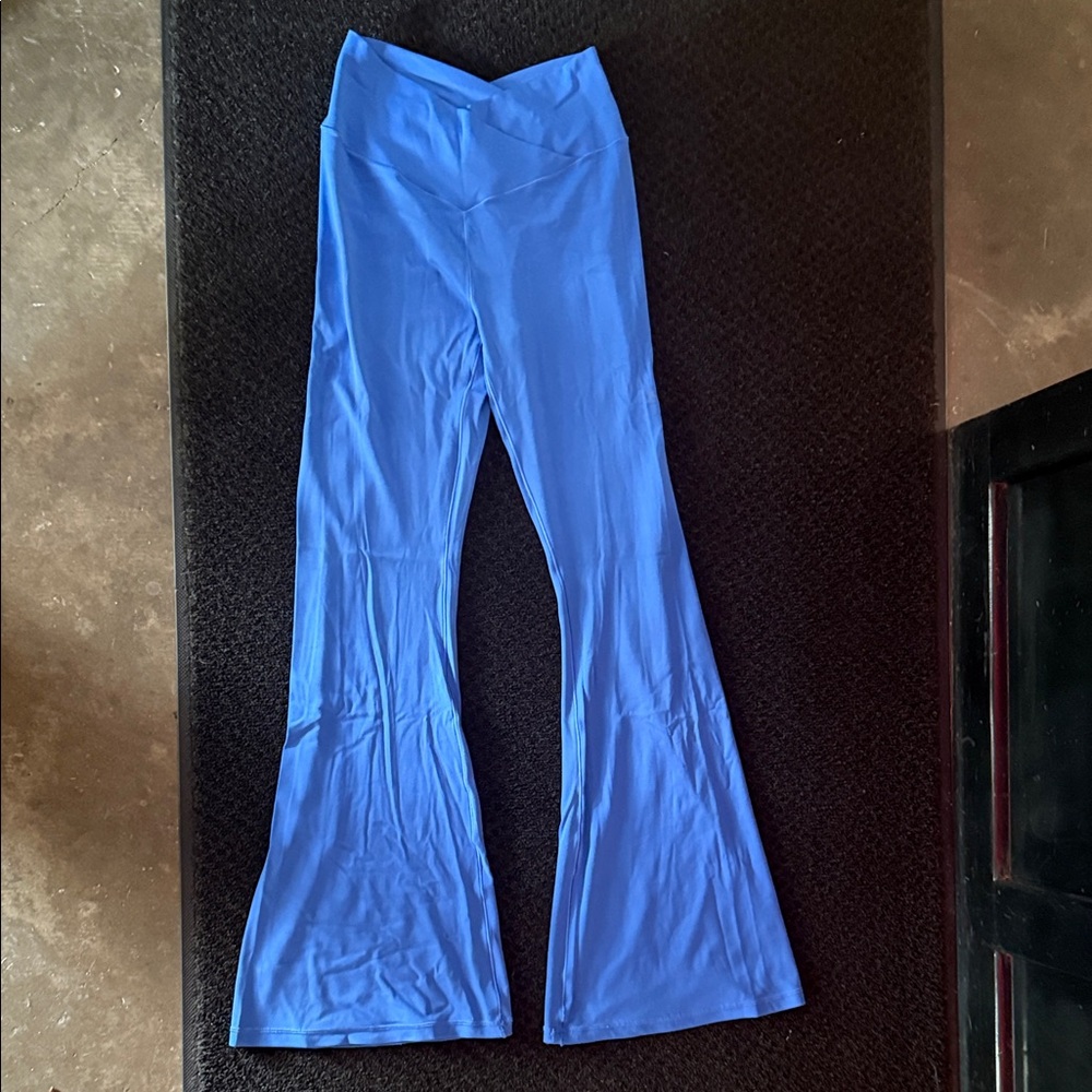 Aerie Blue Flare Leggings